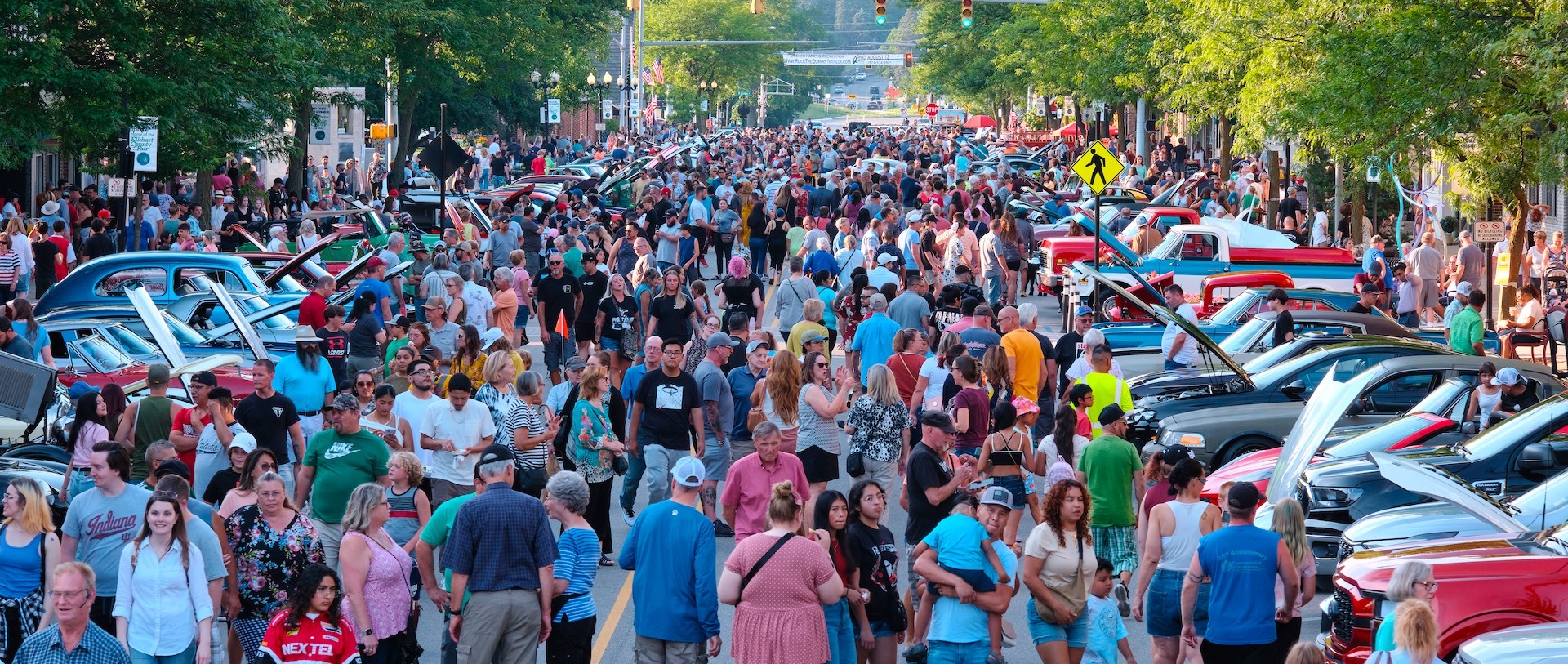 Downtown Goshen First Fridays, Wheels and Deals Car Show