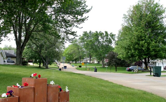 Maplecrest Neighborhood - summer scene
