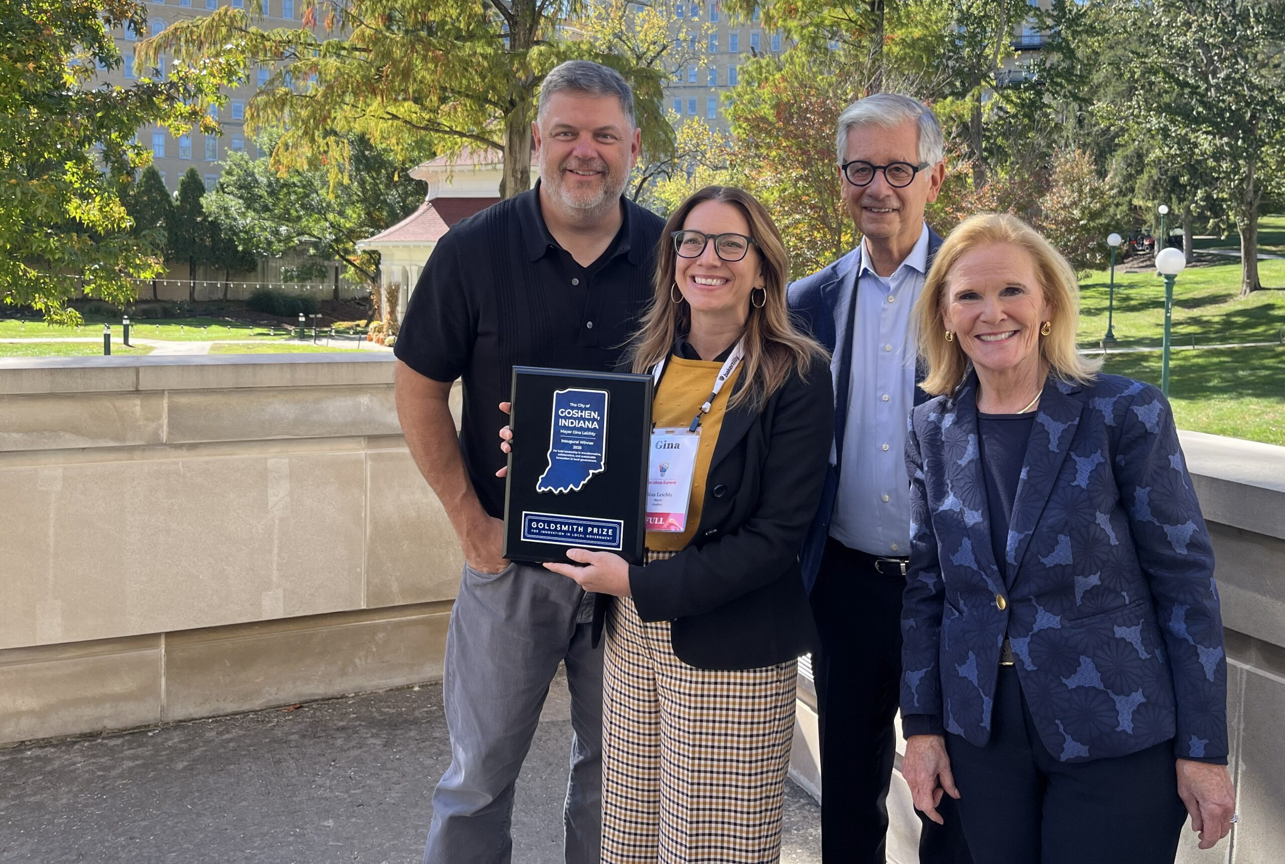 Goshen wins inaugural Goldsmith Prize for Innovation in Local Government
